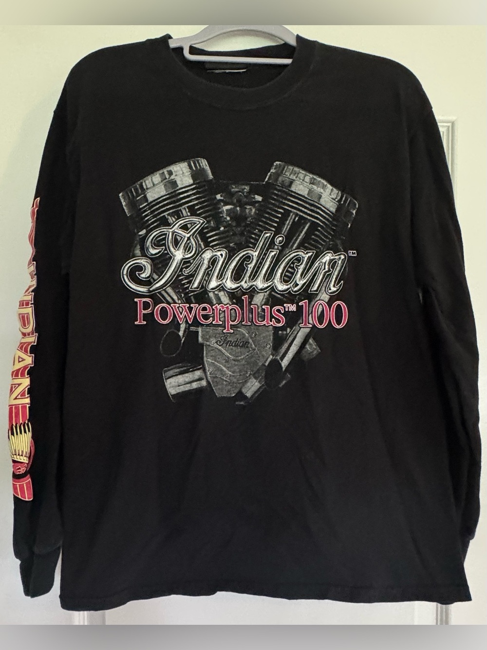 Indian Motorcycle Powerplus 100 Gilroy CA Long Sleeve Graphic Shirt Biker